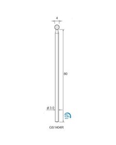 Long Shaft Grinding Stone White WA #100 φ4×φ3.0