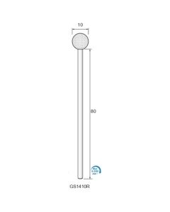 Long Shaft Grinding Stone White WA #100 φ10×φ3.0