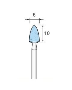 Grinding Stone WA #120 φ6×10×φ3.0