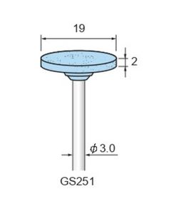 Grinding Stone WA #120 φ19×2×φ3.0