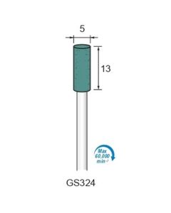 Grinding Stone GC #100 φ5×13×φ3.0