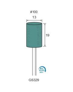 Grinding Stone GC #100 φ13×19×φ3.0
