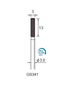 Grinding Stone Resinoid BA #60 φ3×13×φ3.0