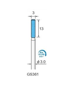 Grinding Stone SG #120 φ3×13×φ3.0