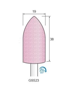Grinding Stone PA #60 φ19×38×φ6.0