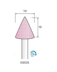 Grinding Stone PA #60 φ19×19×φ6.0