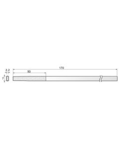 Diamond Files Hand Taper #140 2.2×7