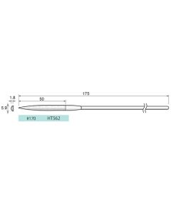 Diamond Files Half Round #170  1.8×5.9