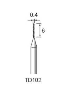 Carbide Twist Drill φ0.4×6×φ3.0