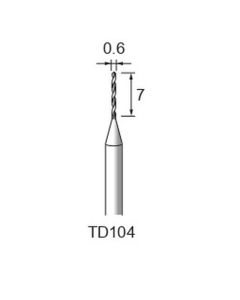 Carbide Twist Drill φ0.6×7×φ3.0