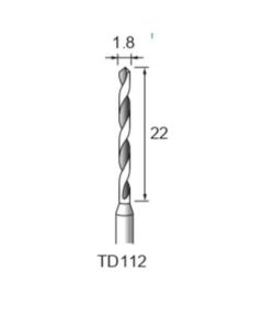 Carbide Twist Drill φ1.8×22×φ3.0