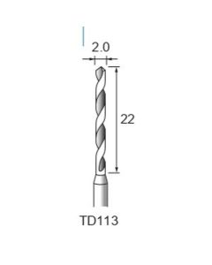 Carbide Twist Drill φ2.0×22×φ3.0