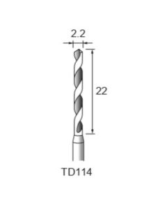 Carbide Twist Drill φ2.2×22×φ3.0