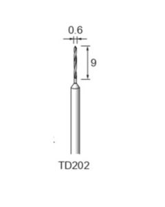 High-speed Steel Twist Drill φ0.6×9×φ2.34