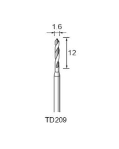 High-speed Steel Twist Drill φ1.6×12×φ2.34
