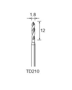 High-speed Steel Twist Drill φ1.8×12×φ2.34