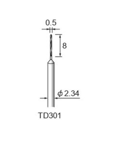 Steel Twist Drill φ0.5×8×φ2.34