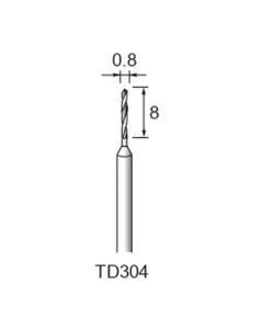 Steel Twist Drill φ0.8×8×φ2.34