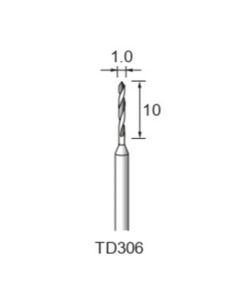 Steel Twist Drill φ1.0×8×φ2.34