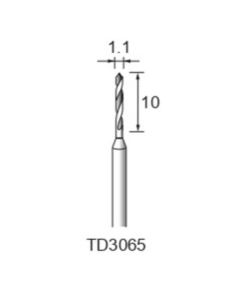 Steel Twist Drill φ1.1×8×φ2.34