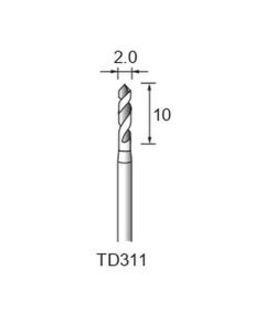 Steel Twist Drill φ2.0×8×φ2.34