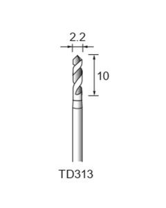 Steel Twist Drill φ2.2×8×φ2.34
