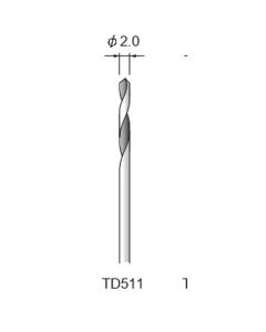 Carbide Magnum Drill φ2.0 Straight Shank