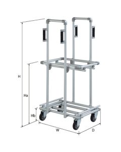 Picking Cart 2BOX-50-S-2H