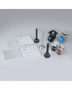 Level Adjuster With Caster Kit 80 (Stainless)