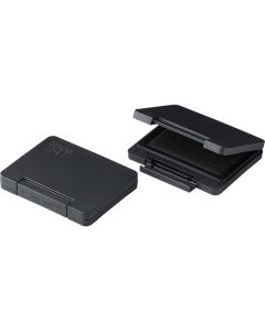 TAT INDELIBLE STAMP PAD Metal 56 x 90mm Black