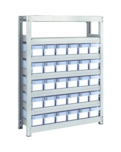 M2 type Medium/Light-Duty Shelving c/w Plastic Drawer