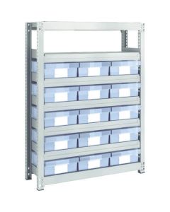 M2 type Medium/Light-Duty Shelving c/w Plastic Drawer