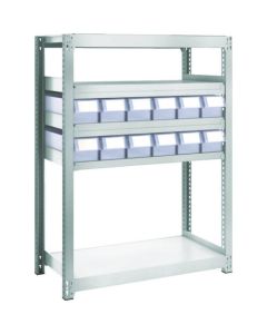 M2 type Medium/Light-Duty Shelving c/w Plastic Drawer