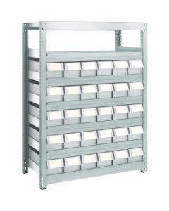 M2 type Medium/Light-Duty Shelving c/w Plastic Drawer