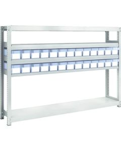 M2 type Medium/Light-Duty Shelving c/w Plastic Drawer