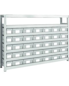 M2 type Medium/Light-Duty Shelving c/w Plastic Drawer