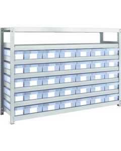 M2 type Medium/Light-Duty Shelving c/w Plastic Drawer