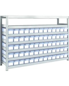 M2 type Medium/Light-Duty Shelving c/w Plastic Drawer