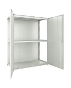ชั้นวางของแบบ M2 มีแผ่นหลังและบานตู้ W1500XD595 ต่อ 3 ชั้น