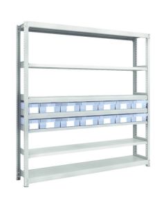 M2 type Medium/Light-Duty Shelving c/w Plastic Drawer