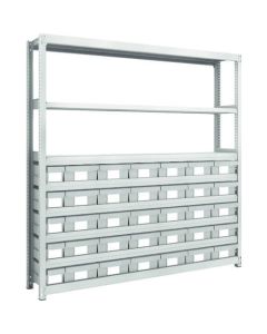 M2 type Medium/Light-Duty Shelving c/w Plastic Drawer