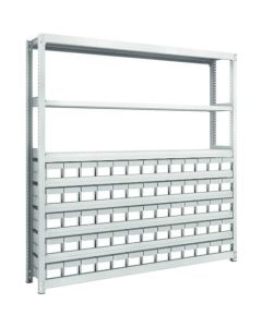 M2 type Medium/Light-Duty Shelving c/w Plastic Drawer