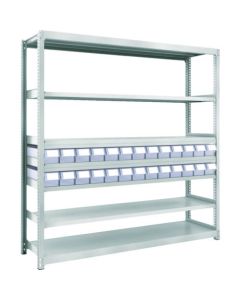M2 type Medium/Light-Duty Shelving c/w Plastic Drawer