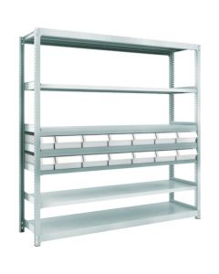 M2 type Medium/Light-Duty Shelving c/w Plastic Drawer