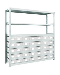 M2 type Medium/Light-Duty Shelving c/w Steel Drawer