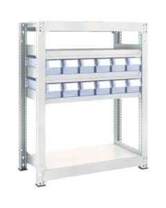 M3 type Medium-Duty Shelving c/w Plastic Drawer