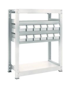 ชั้นวางน้ำหนักปานกลางแบบ M3 H1200 เรซิ่น NG พร้อมลิ้นชักขนาดเล็ก X12