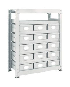ชั้นวางน้ำหนักปานกลางแบบ M3 H1200 พร้อมลิ้นชักเหล็กขนาดใหญ่ X15
