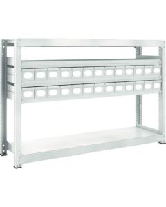 M3 type Medium-Duty Shelving c/w Steel Drawer