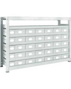 M3 type Medium-Duty Shelving c/w Steel Drawer